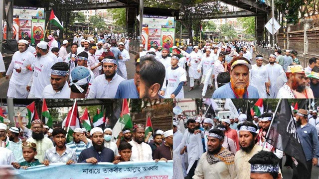 স্রোতের মতো আসছে মিছিল, কানায় কানায় পূর্ণ সোহরাওয়ার্দী