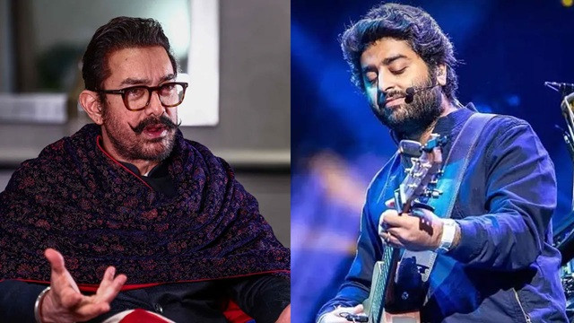 গভীর রাতে কলেজে ঢুকে বিতর্কে আমির খান-অরিজিৎ সিং