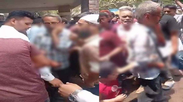 আদালতের বারান্দায় স্বামীর গলায় ছুরিকাঘাত করলেন স্ত্রী