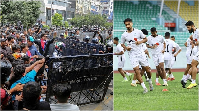 নেপালে বিক্ষোভের কারনে আজই দেশে ফিরছেন জামালরা