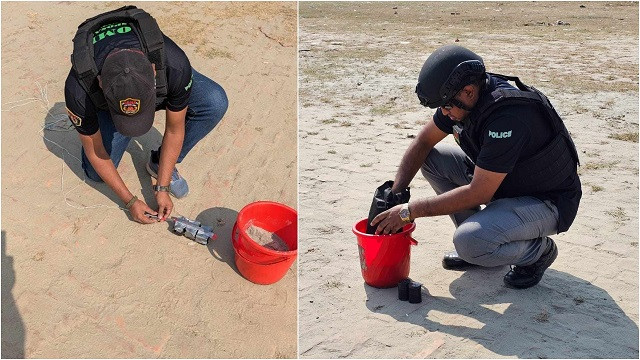ফার্মগেটে ককটেল বোমা উদ্ধার, চলছে নিষ্ক্রিয়ের কাজ