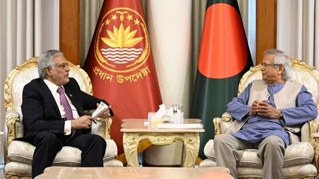 প্রধান উপদেষ্টার সঙ্গে পাকিস্তানের উপ-প্রধানমন্ত্রীর সাক্ষাৎ