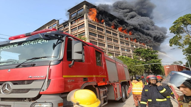 ফায়ার সার্ভিসের অসহায় আত্মসমর্পণ, আকাশের দিকে তাকিয়ে সবাই