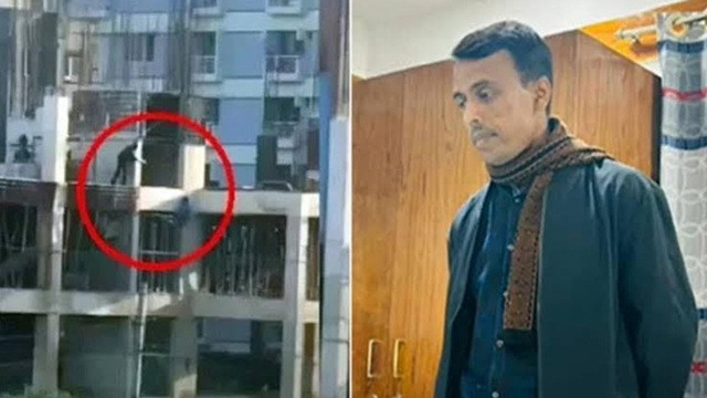 কার্নিশে ঝুলে থাকা ব্যক্তিকে গুলি : অভিযোগ গঠনের আদেশ আজ