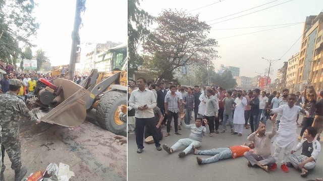 চট্টগ্রামে পুলিশের সঙ্গে হকারদের দফায় দফায় সংঘর্ষ