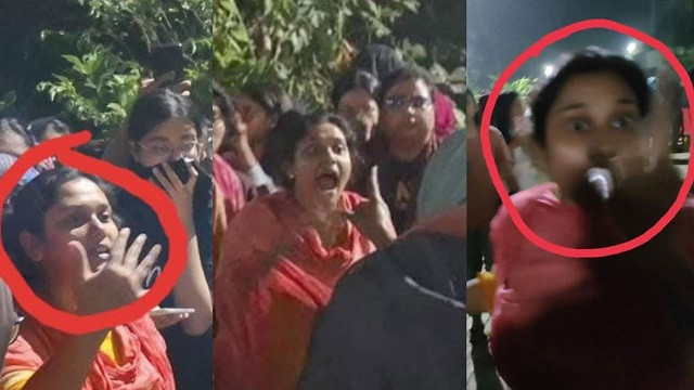 চবিতে শেখ হাসিনা হলের নামফলক ভাঙতে ছাত্রীদের বাধা