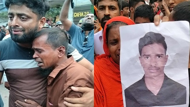 গেট বন্ধ করে দেওয়ায় কেউ বের হতে পারেনি, অভিযোগ স্বজনদের