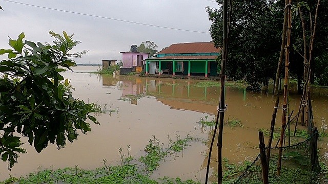 নেত্রকোণায় বন্যা পরিস্থিতি, পানিবন্দি ৬৫ গ্রামের মানুষ