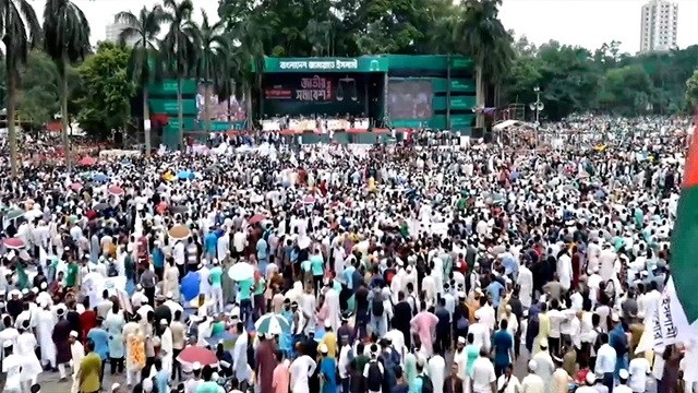 সোহরাওয়ার্দী উদ্যানে জামায়াতের সমাবেশের মূল পর্ব শুরু