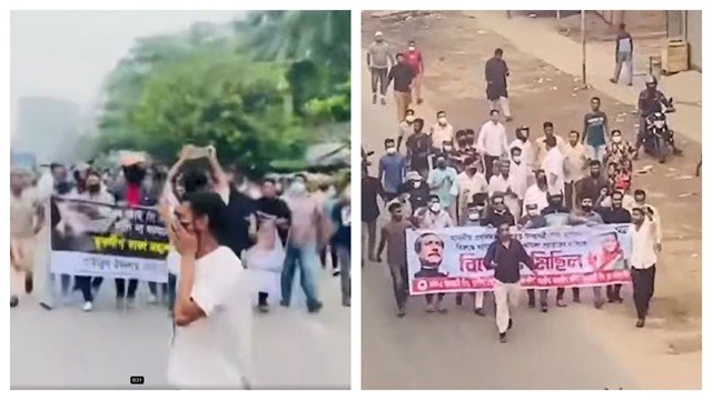 ডেমরা ও মিরপুরে আওয়ামী লীগের ঝটিকা মিছিল
