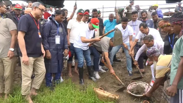 বাসিয়া নদীর পুনঃখনন কাজের উদ্বোধন করলেন প্রধানমন্ত্রী