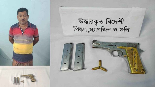 মেহেরপুরে অস্ত্রসহ আটক ১