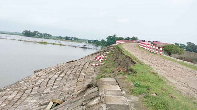 সেতু উদ্বোধনের আগেই অ্যাপ্রোচ ধস