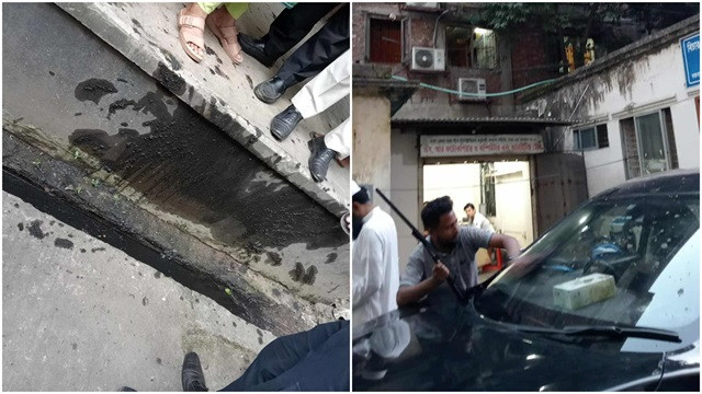 ঢাকা মহানগর পিপি অফিসের সামনে ককটেল বিস্ফোরণ