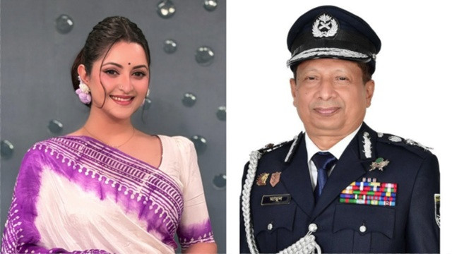 সাবেক আইজিপির বিরুদ্ধে বেআইনিভাবে গ্রেফতারের অভিযোগ পরীমণির