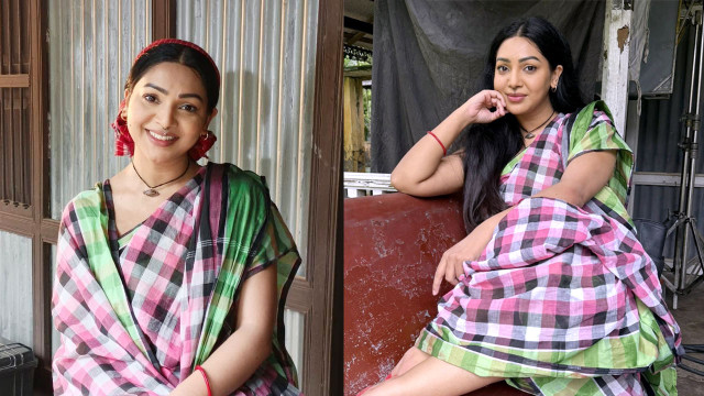 ব্লাউজ ছাড়া শাড়িতে প্রভা, বড় পর্দায় অভিষেকের অপেক্ষায়