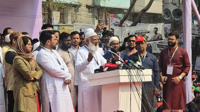 জোট জিতলে নাহিদ ইসলামকে মন্ত্রী করার ঘোষণা দিলেন জামায়াত আমির