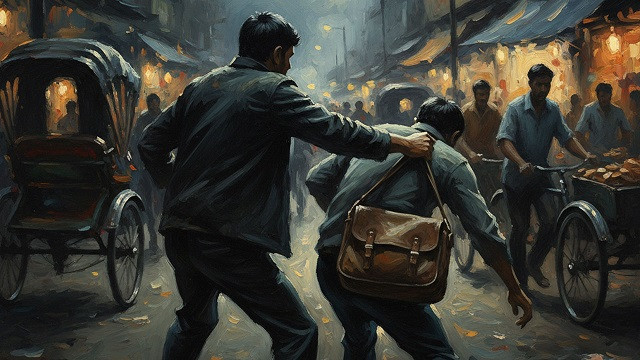 যাত্রাবাড়ীতে সিআইডি সদস্যকে ছুরি মেরে মোবাইল-মানিব‍্যাগ ছিনতাই