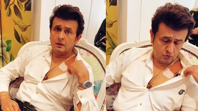কাঁধের কাছে ব্যান্ডেজ, কী হয়েছে সনু নিগমের?