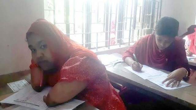 মুখ দিয়ে লিখে এসএসসিতে জিপিএ-৫ পেল লিতুন জিরা