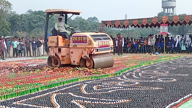 দিনাজপুরে সাড়ে ৯ কোটি টাকার মাদকদ্রব্য ধ্বংস